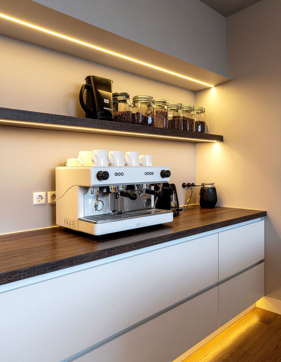 Coffee Station Niche - 30 kitchen niche ideas