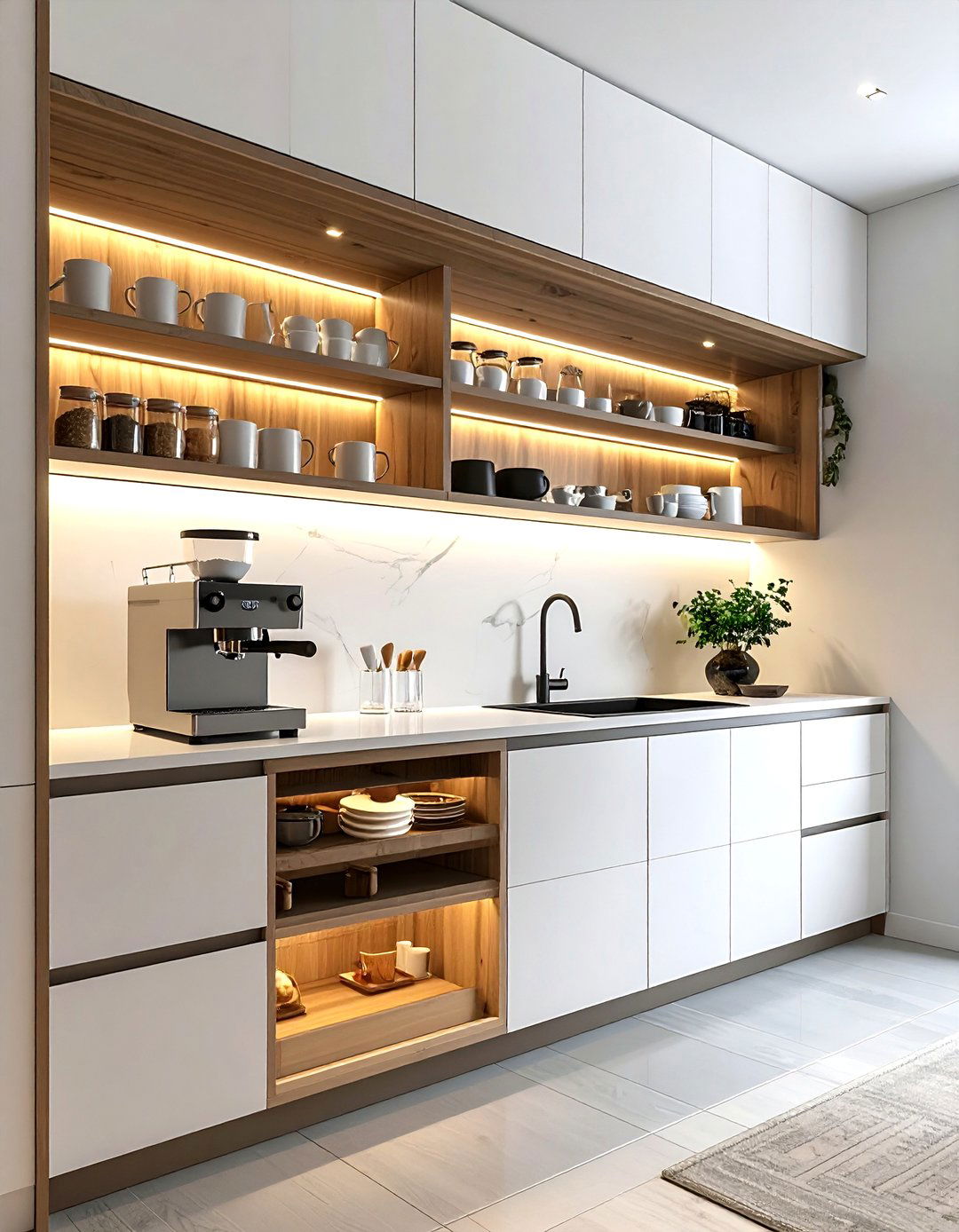 Coffee Station Pantry Cabinet - 30 pantry cabinet kitchen ideas