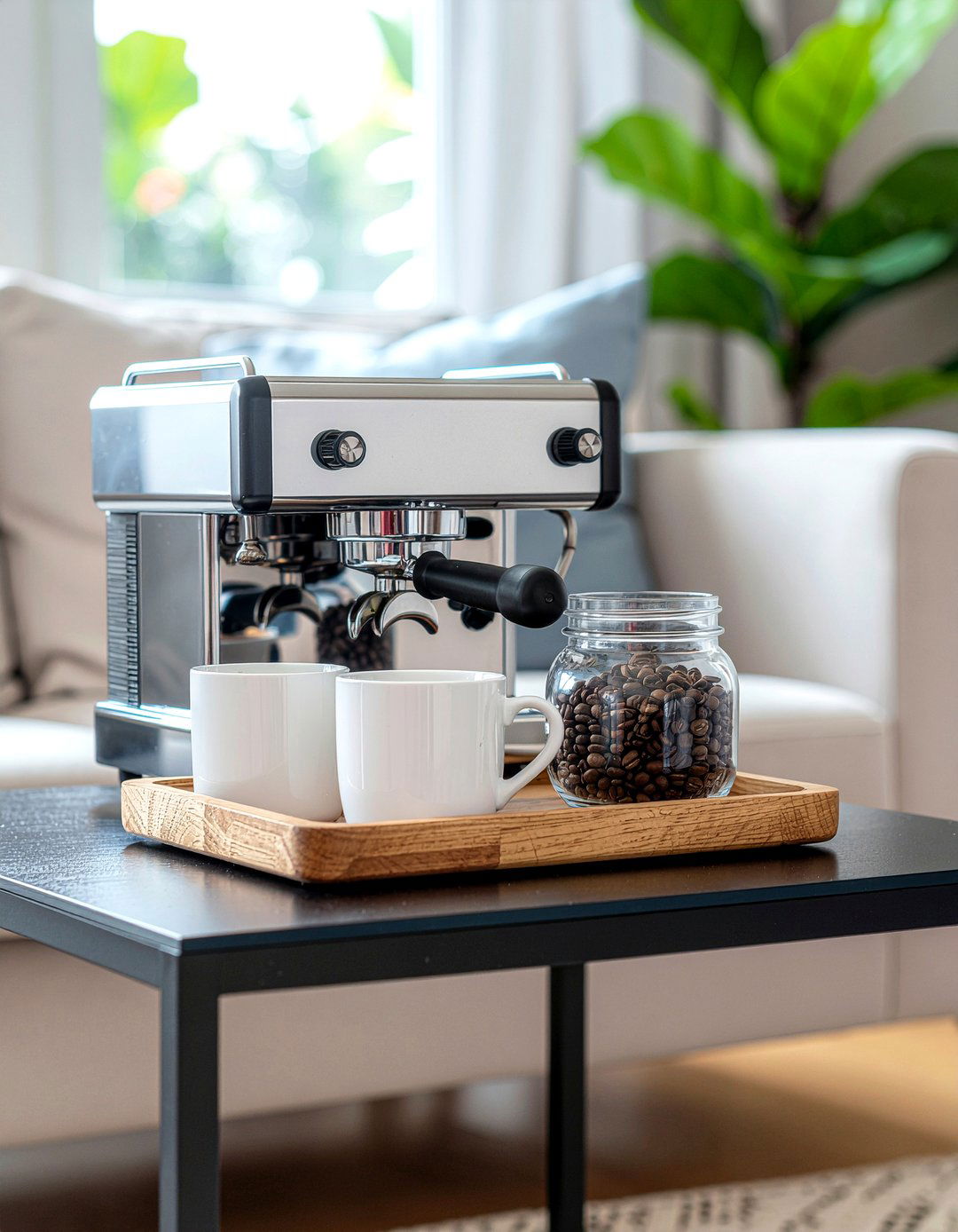 Coffee Station Setup - 30 living room vignette ideas