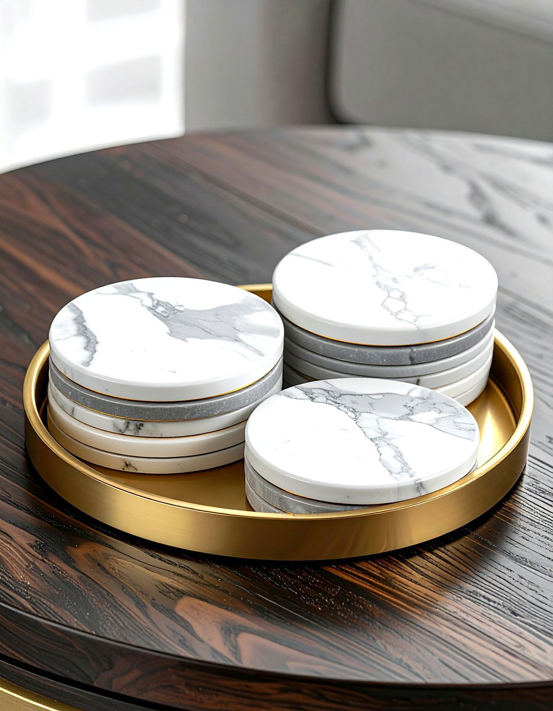 Coffee Table Coaster Set - 30 round coffee table decor ideas