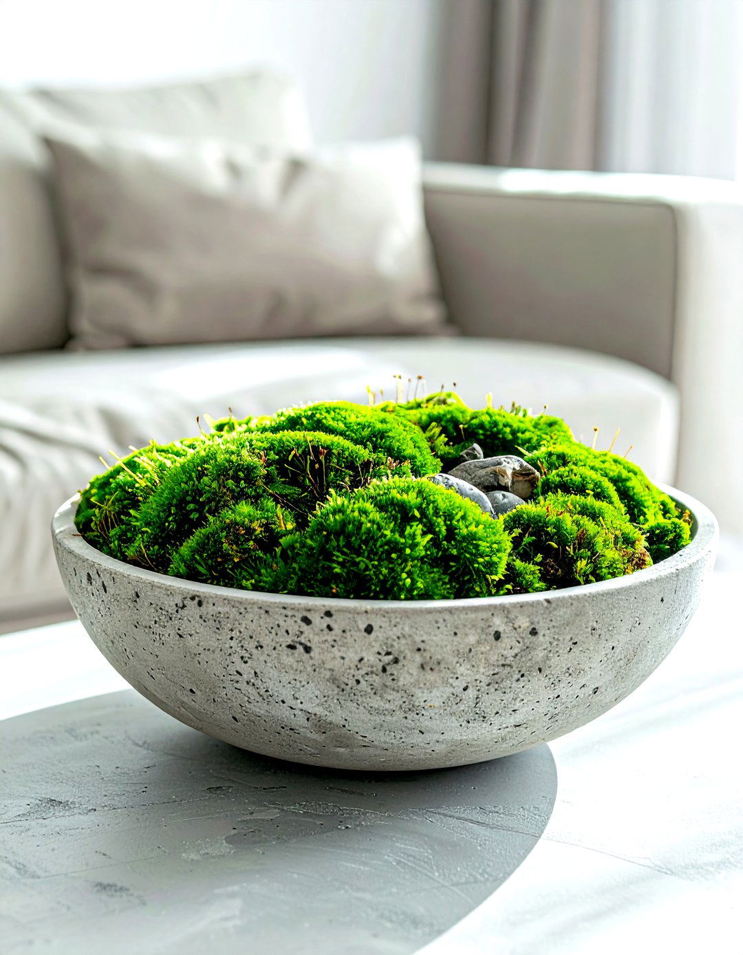 Coffee Table Moss Bowl - 30 bowl decor ideas