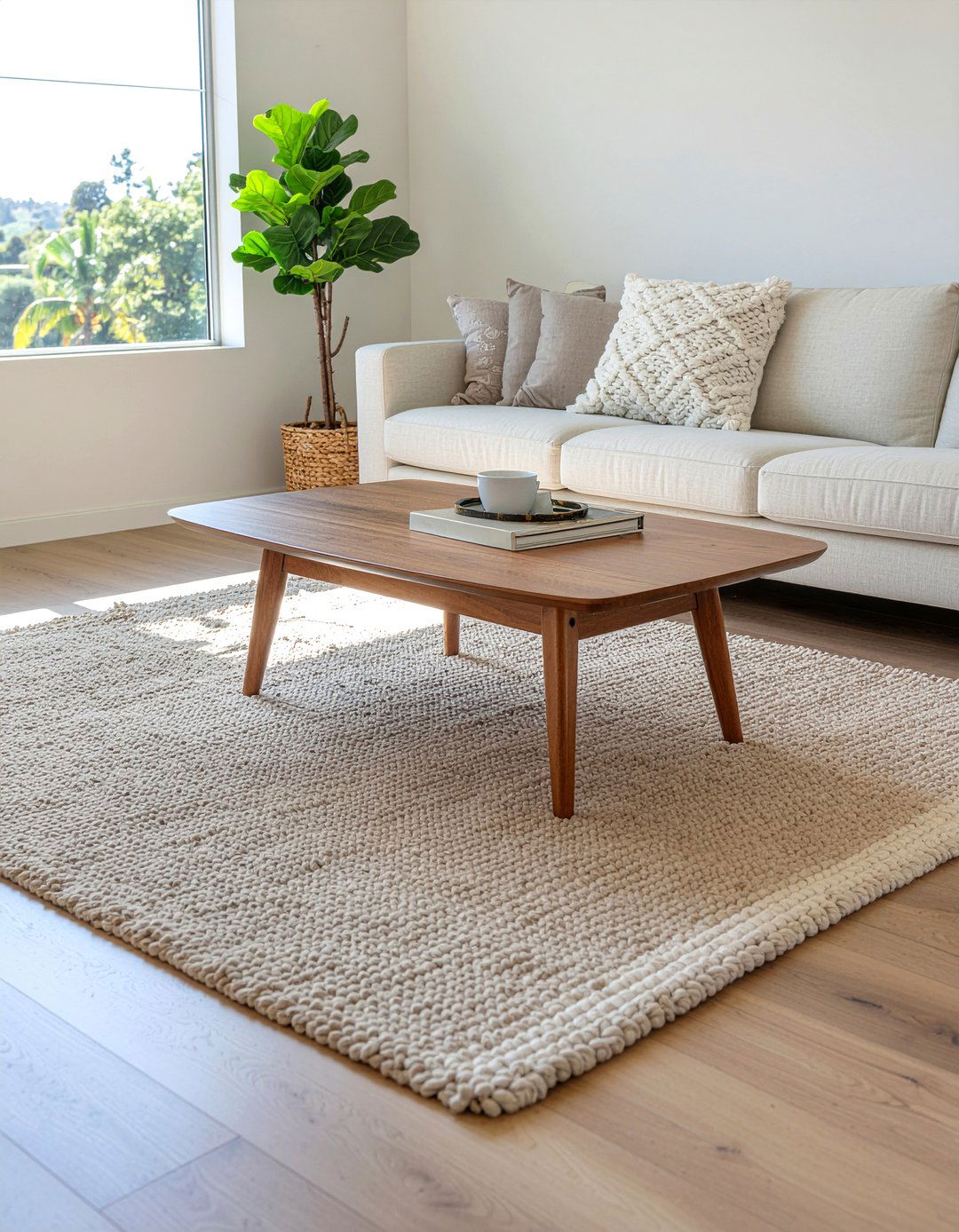 Coffee Table Rug Size - 30 living room rug size guide