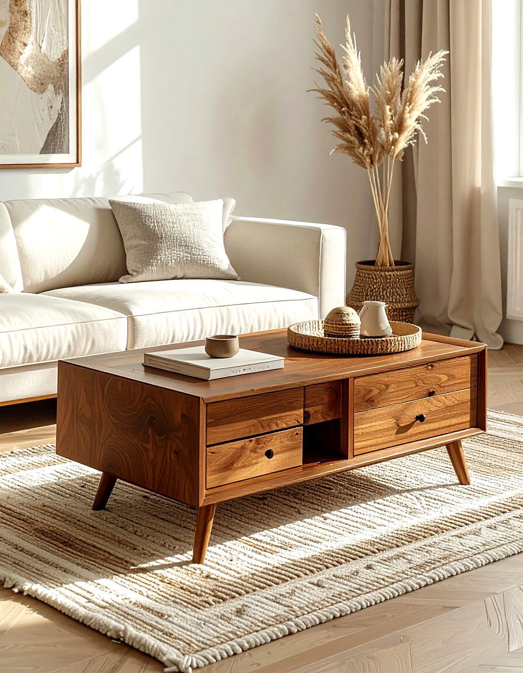 Coffee Table Storage - 30 living room organization hacks