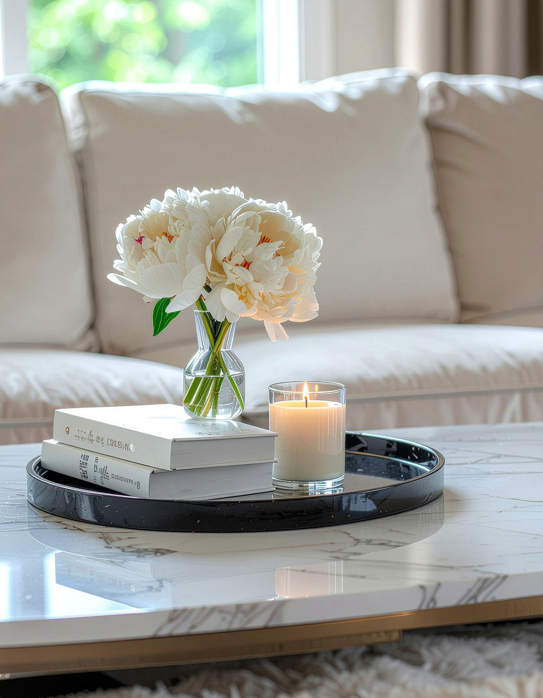 Coffee Table Tray - 30 DIY living room decor ideas