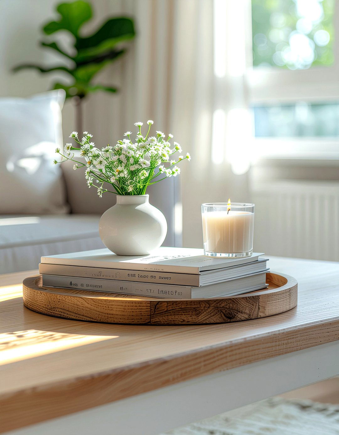 Coffee Table Tray - 30 effortless decor ideas