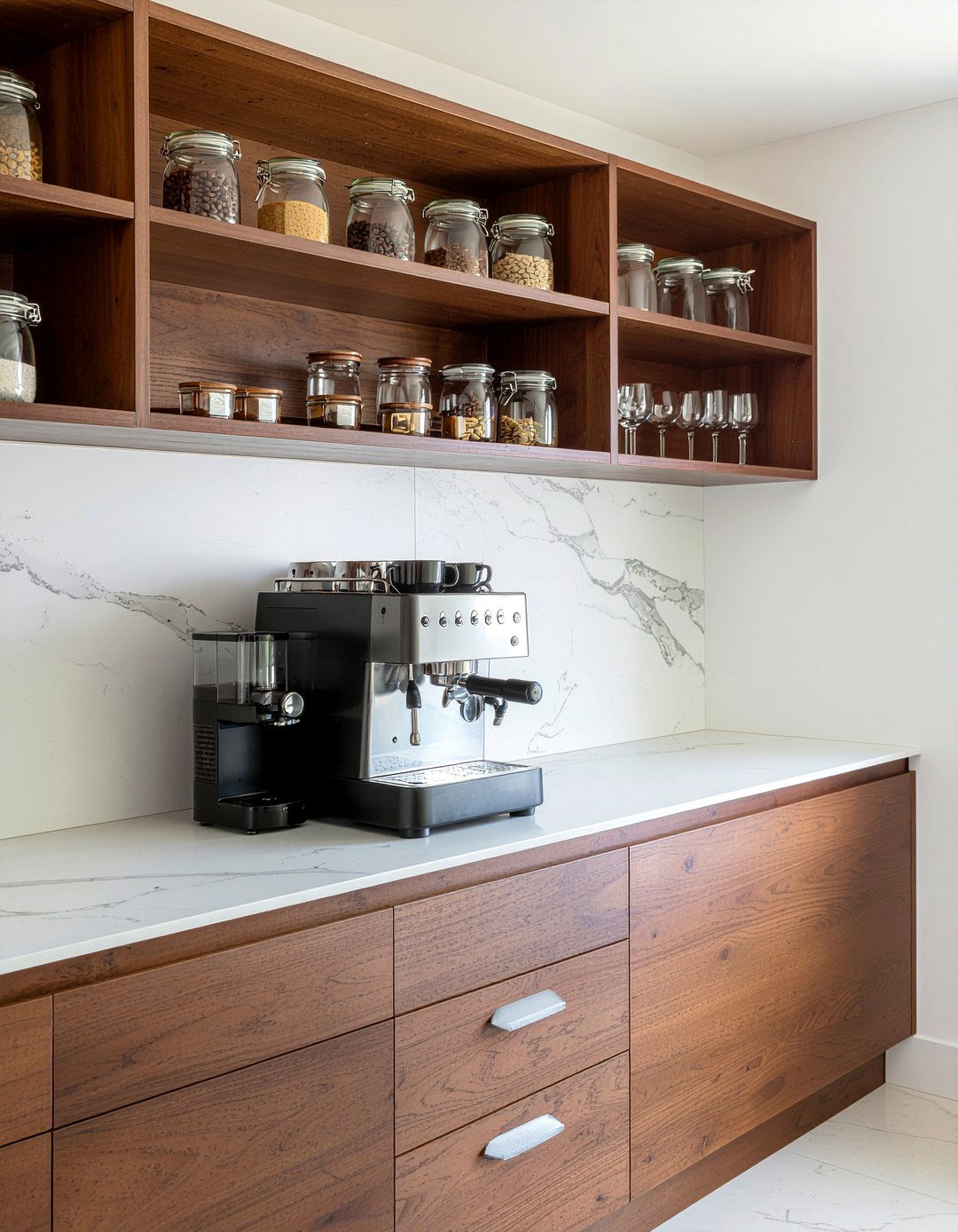 Coffee bar cabinet - 30 living room drink station ideas