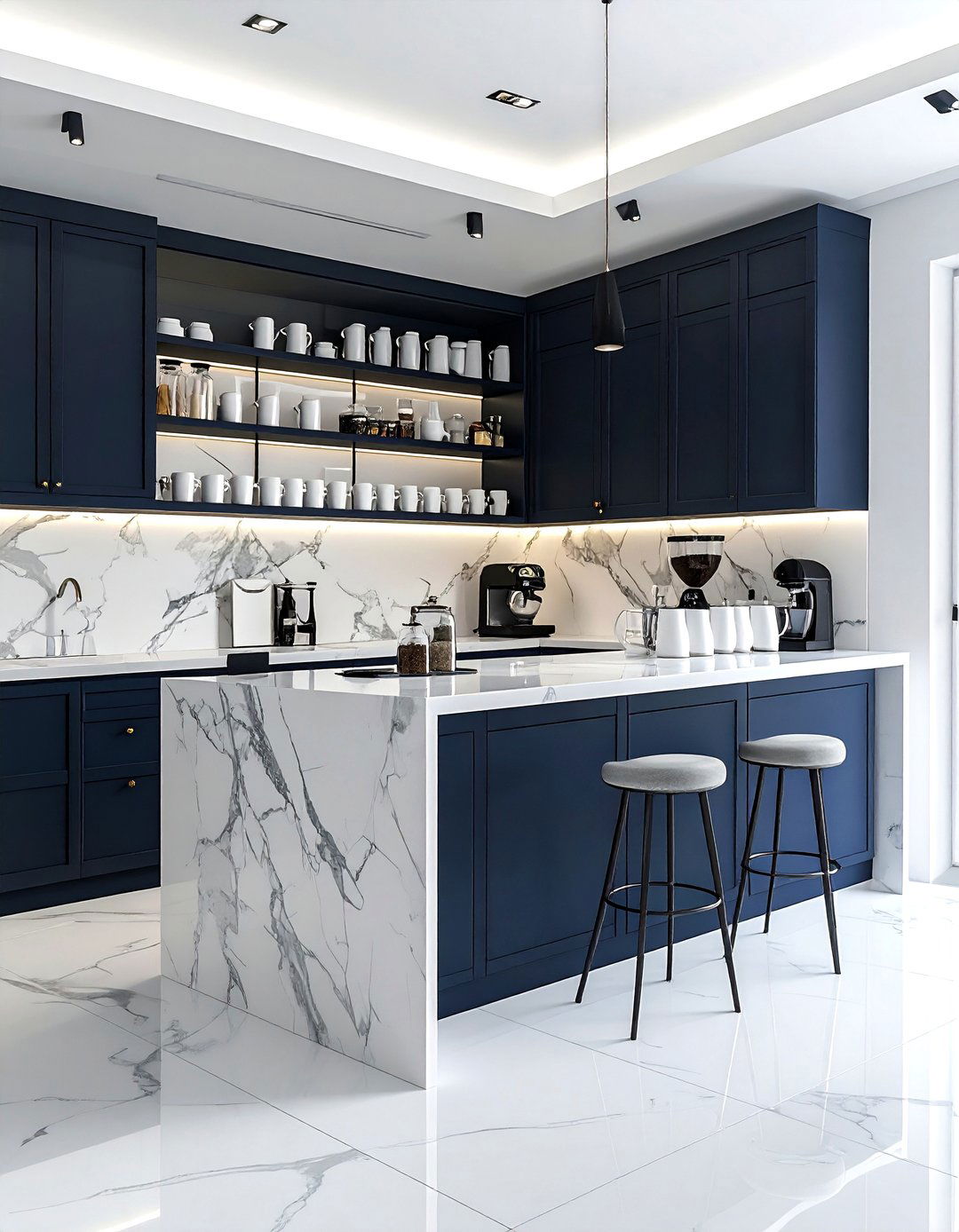 Coffee bar cabinet - 30 beverage station kitchen ideas