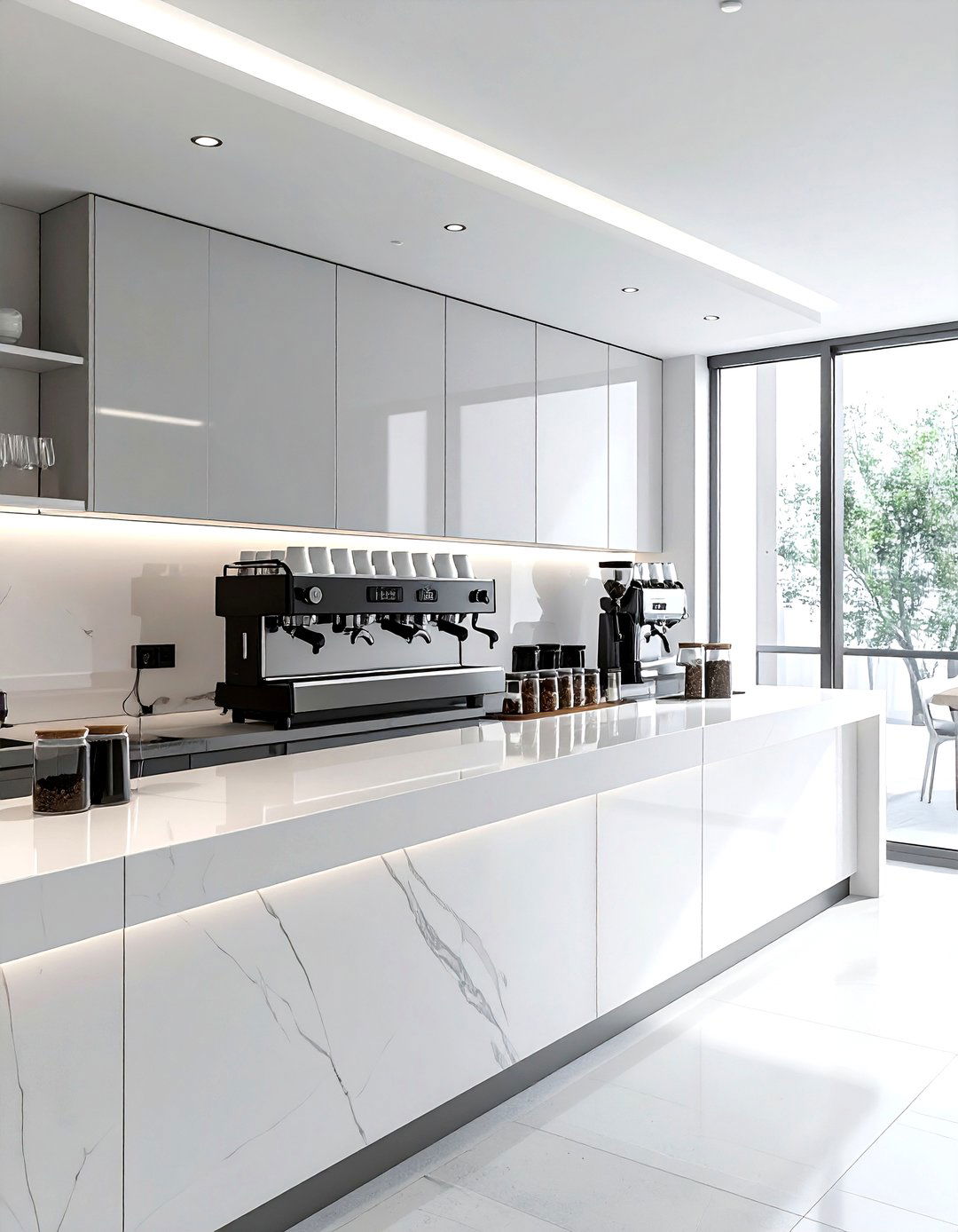 Coffee bar station - 30 kitchen furniture placement