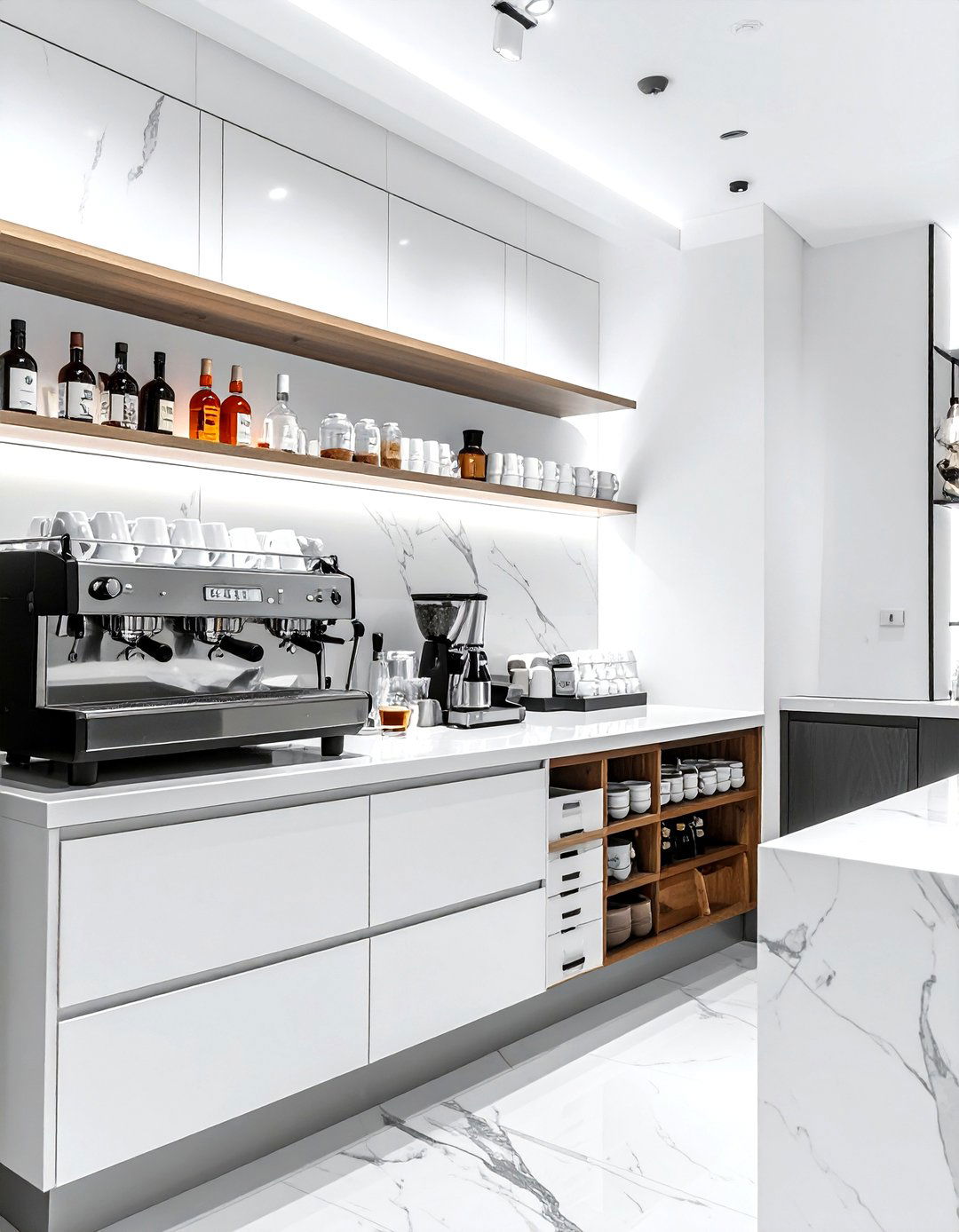 Coffee dry bar - 30 dry bar ideas