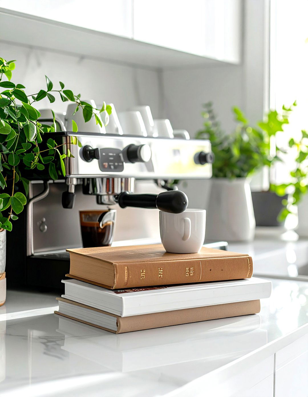 Coffee station book decor - 30 book decor ideas_1