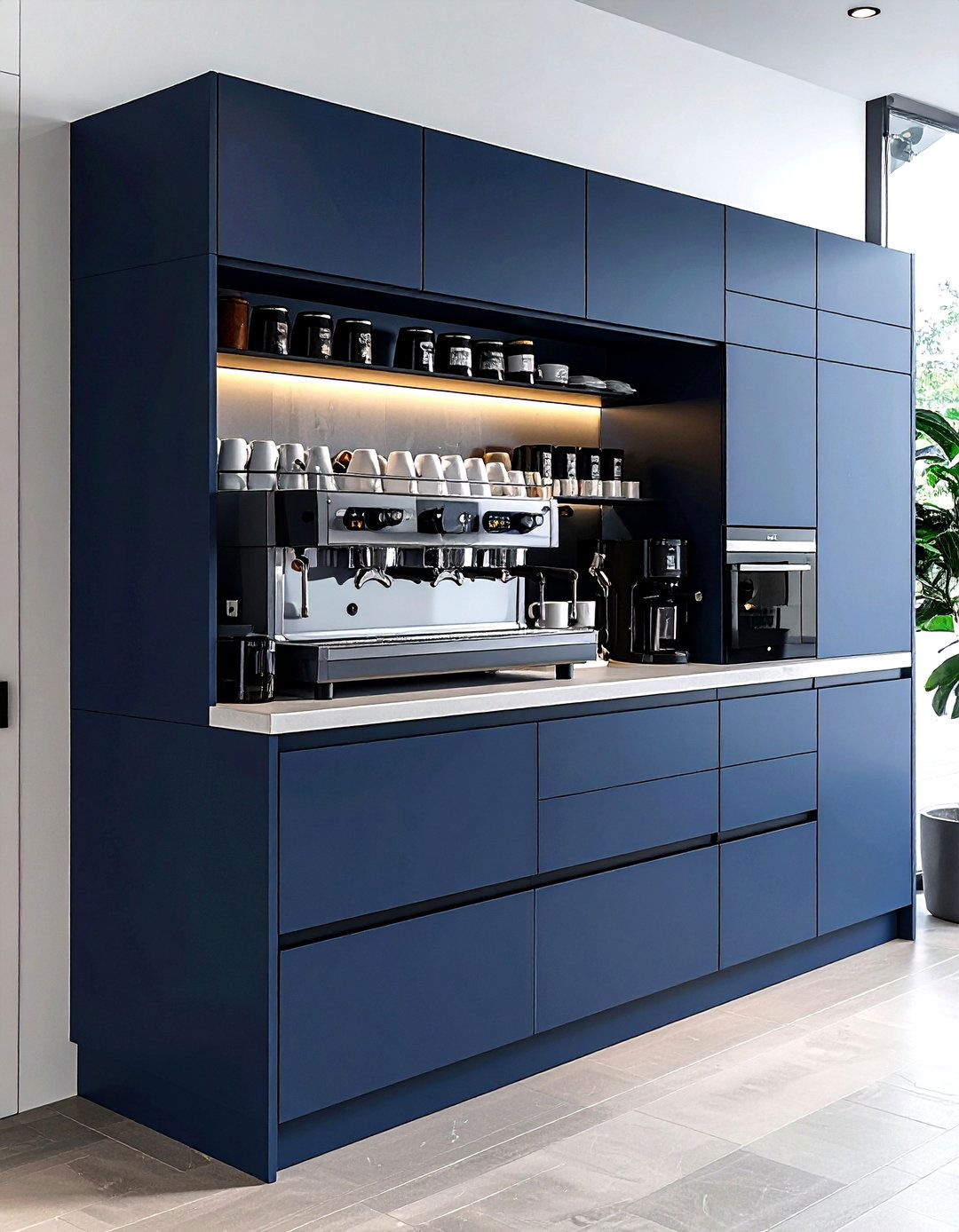 Coffee station cabinet - 30 kitchen cabinet storage ideas