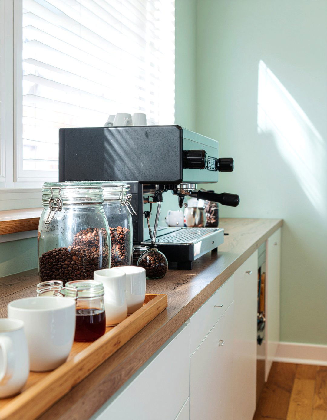 Coffee station countertop - 30 kitchen display ideas