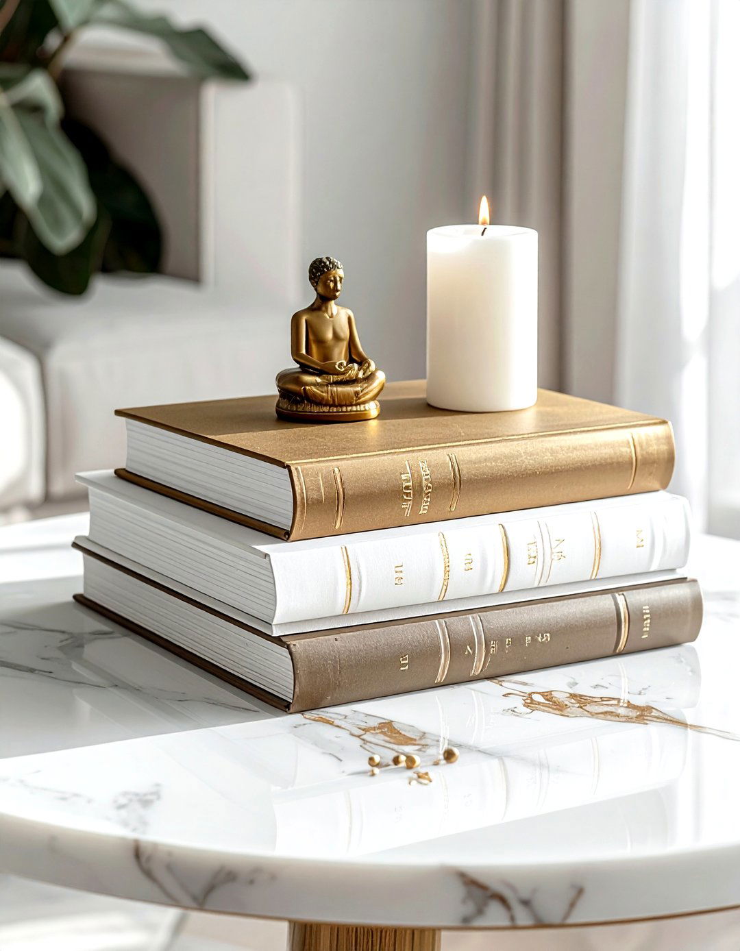 Coffee table book stack - 30 book decor ideas