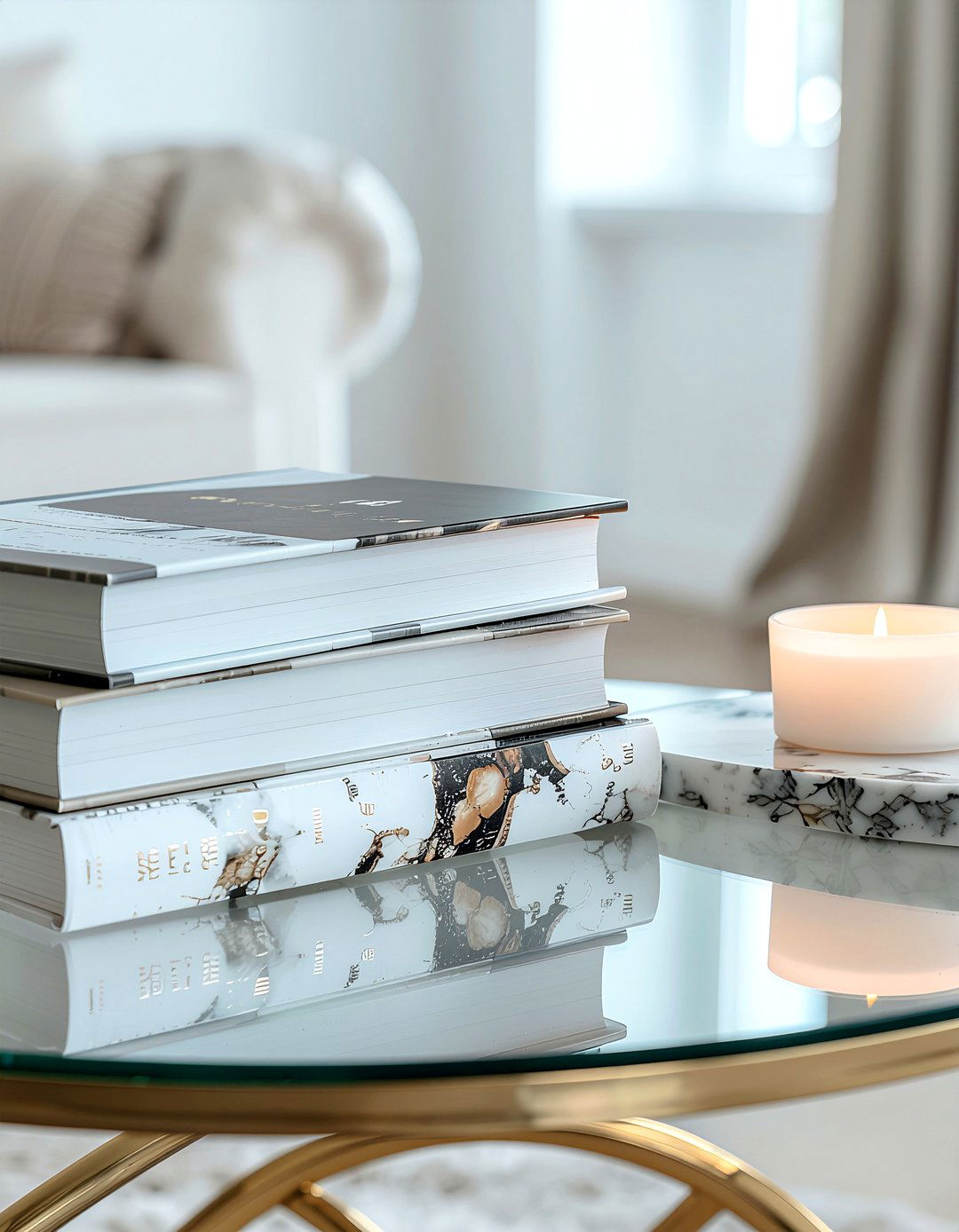 Coffee table books - 30 first apartment decor ideas