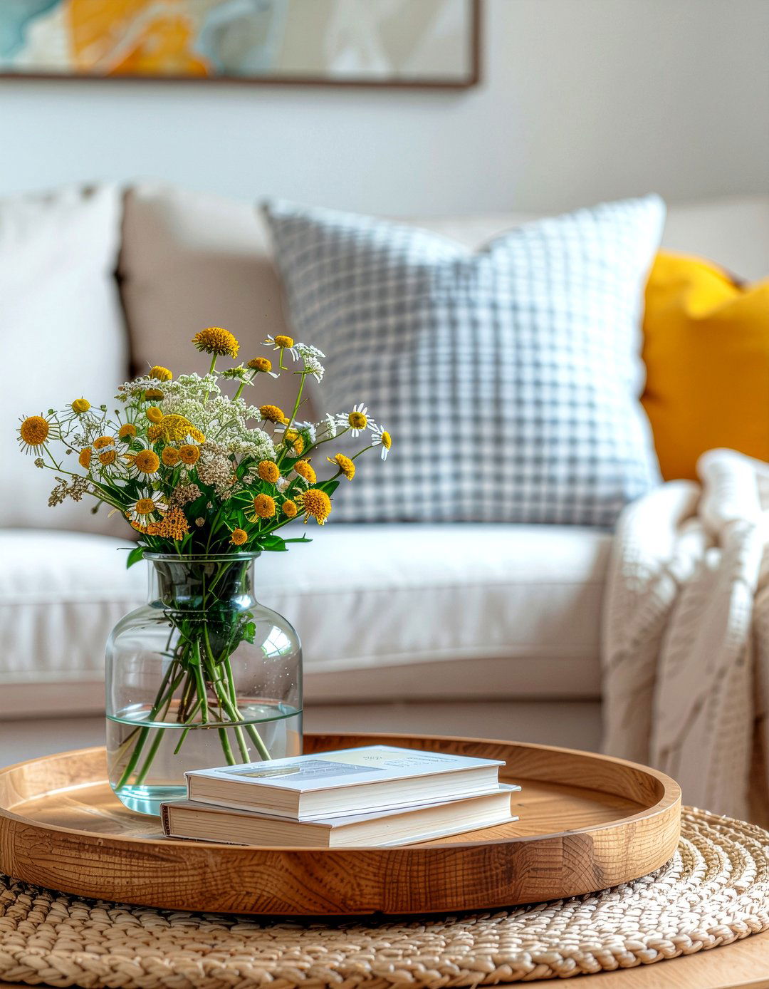 Coffee table decor - 30 low cost living room ideas