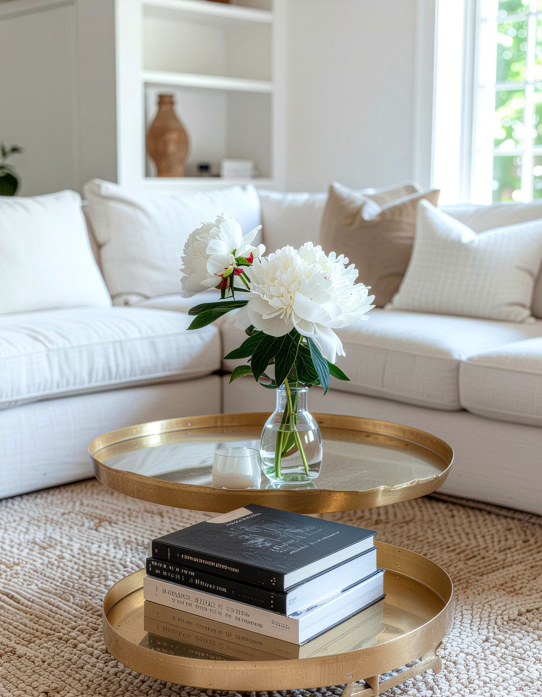 Coffee table decor - 30 renter living room ideas