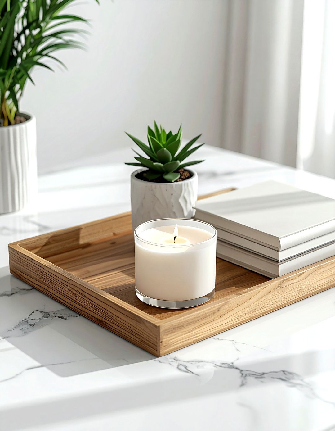 Coffee table tray - 30 practical decor ideas