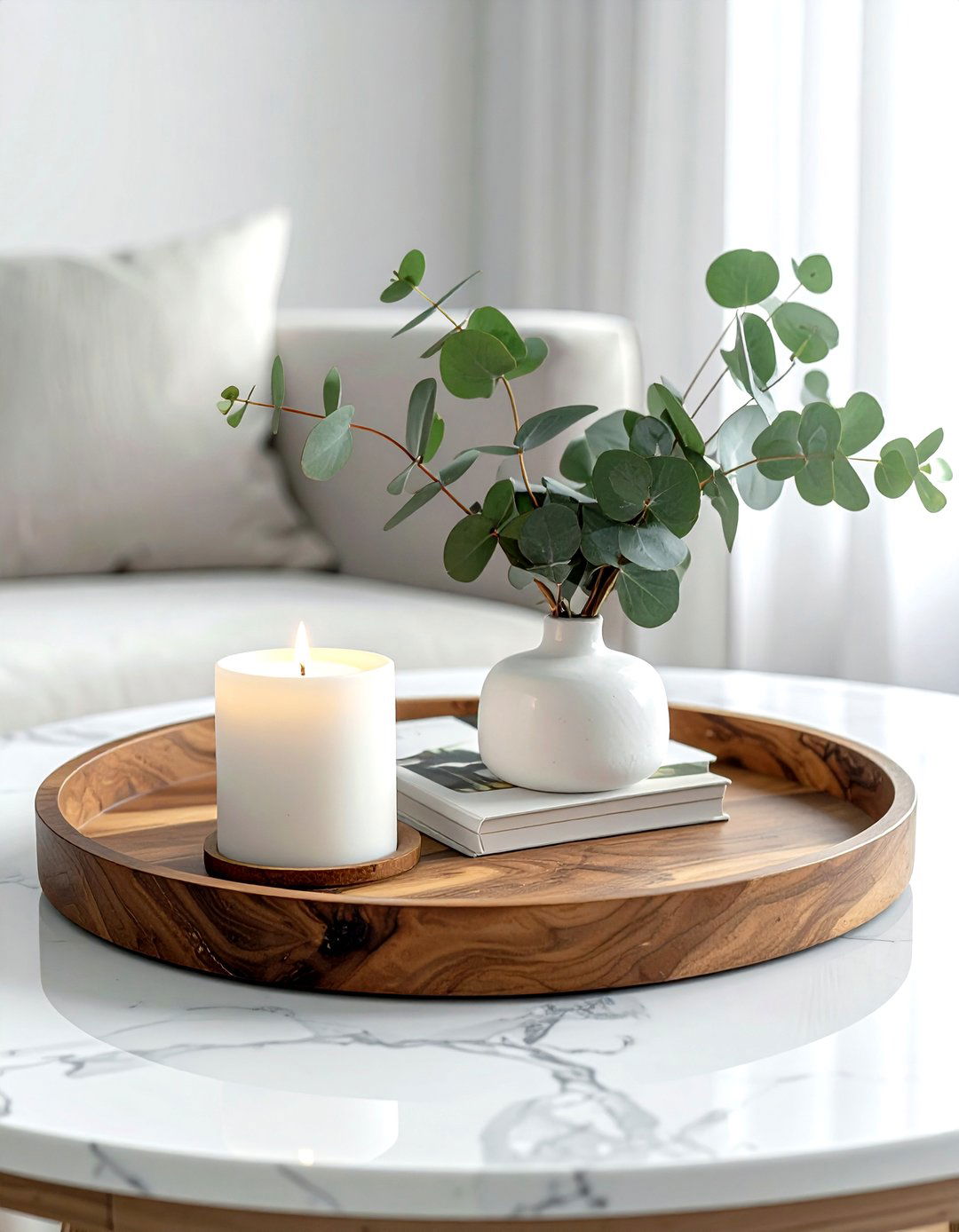 Coffee table tray - 30 instant decor update ideas