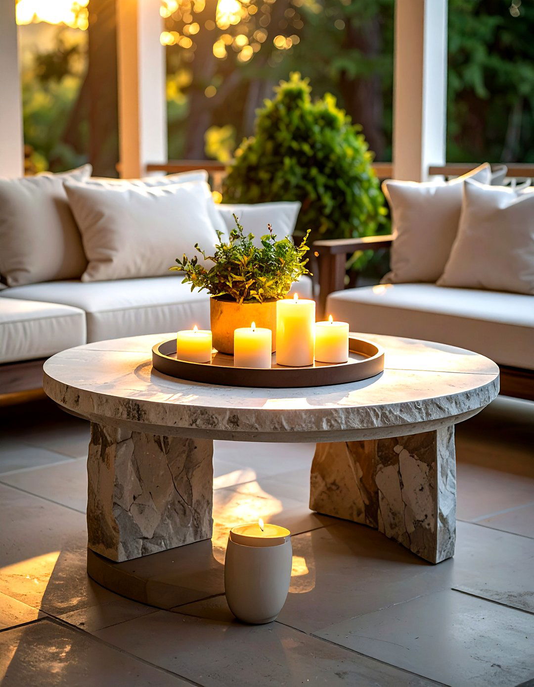 Coffee table - 30 back porch decor ideas