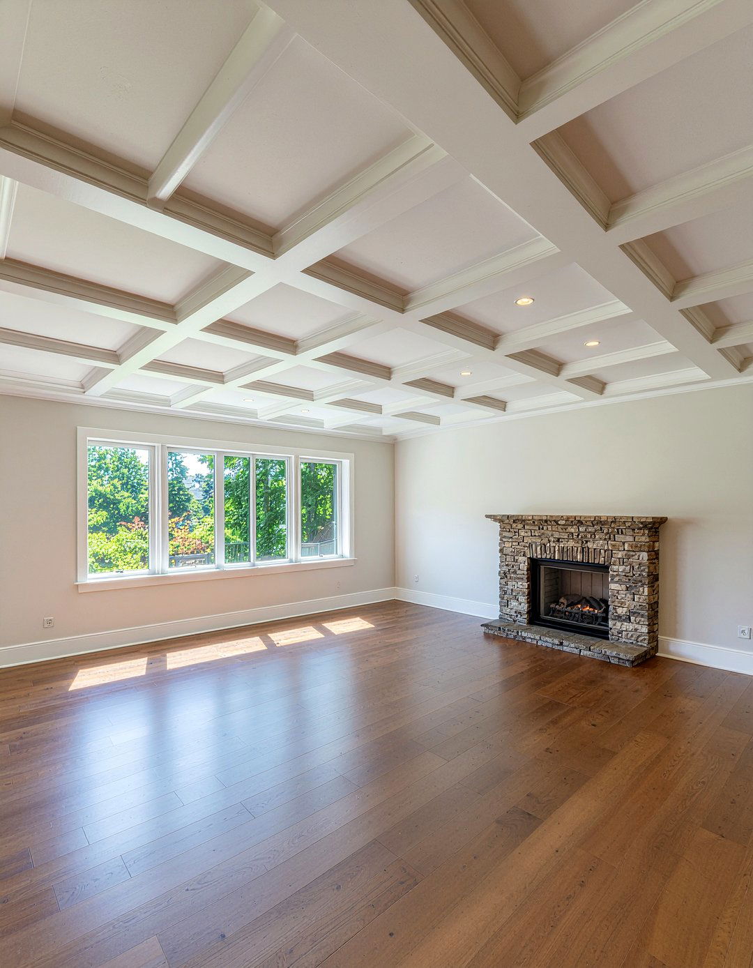 Coffered Ceiling Molding - 30 living room crown molding ideas