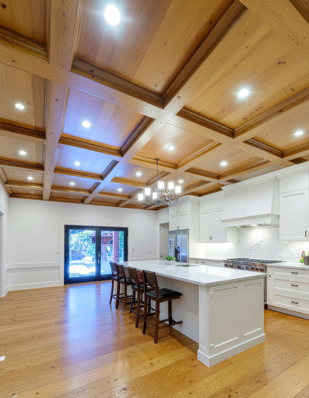 Coffered Wood Ceiling Kitchen - 30 kitchen wood ceiling ideas