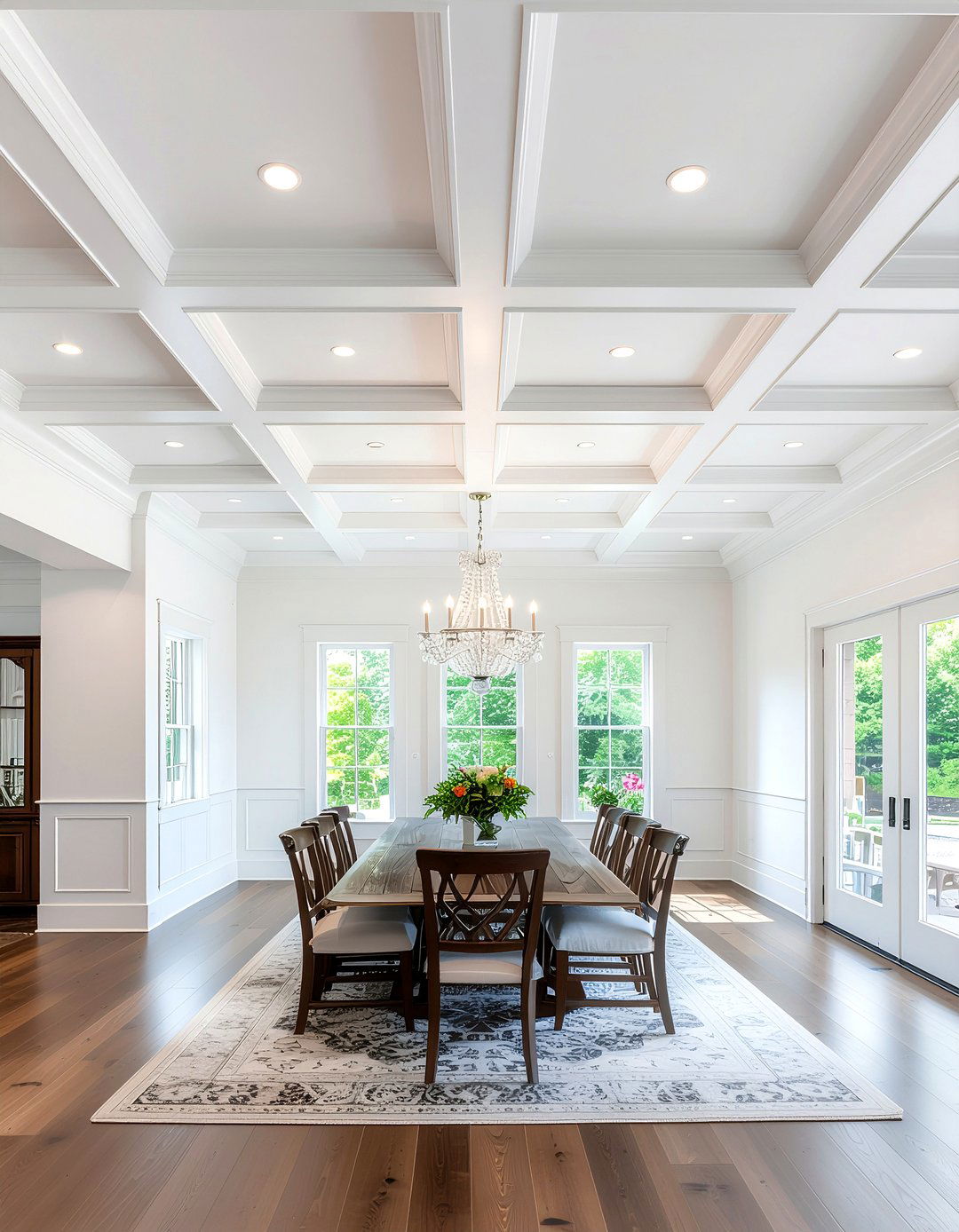 Coffered ceiling - 30 dining room refresh ideas