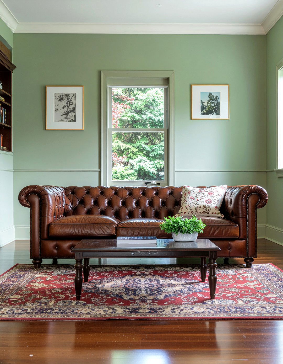 Cognac Leather Tuxedo Sofa - 30 living room tuxedo sofa ideas