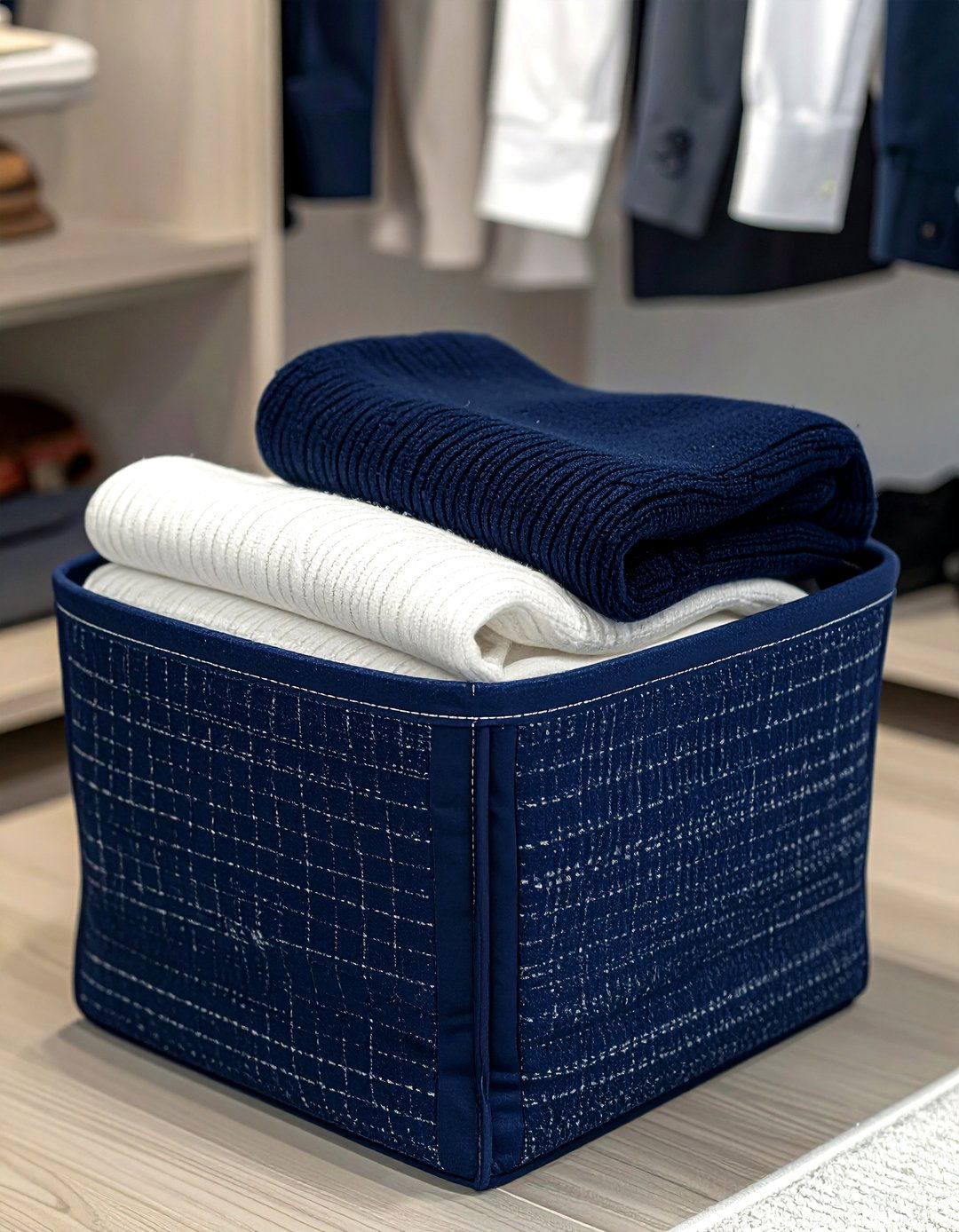 Collapsible Fabric Basket - 30 storage basket ideas