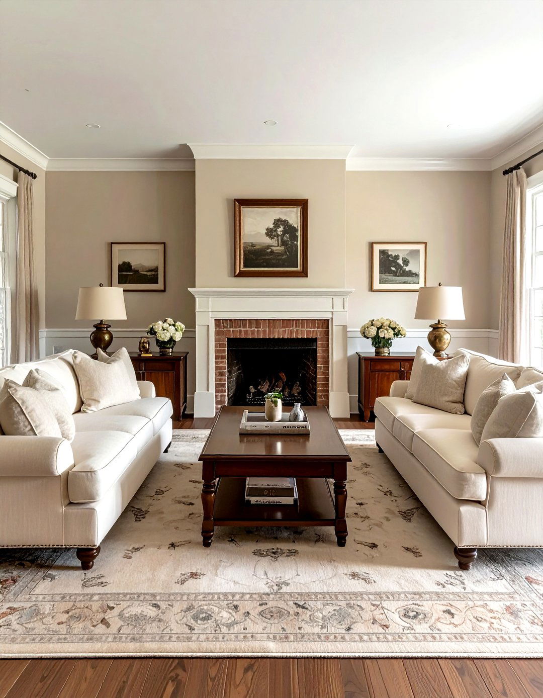 Colonial living room symmetry - 30 colonial home decor ideas