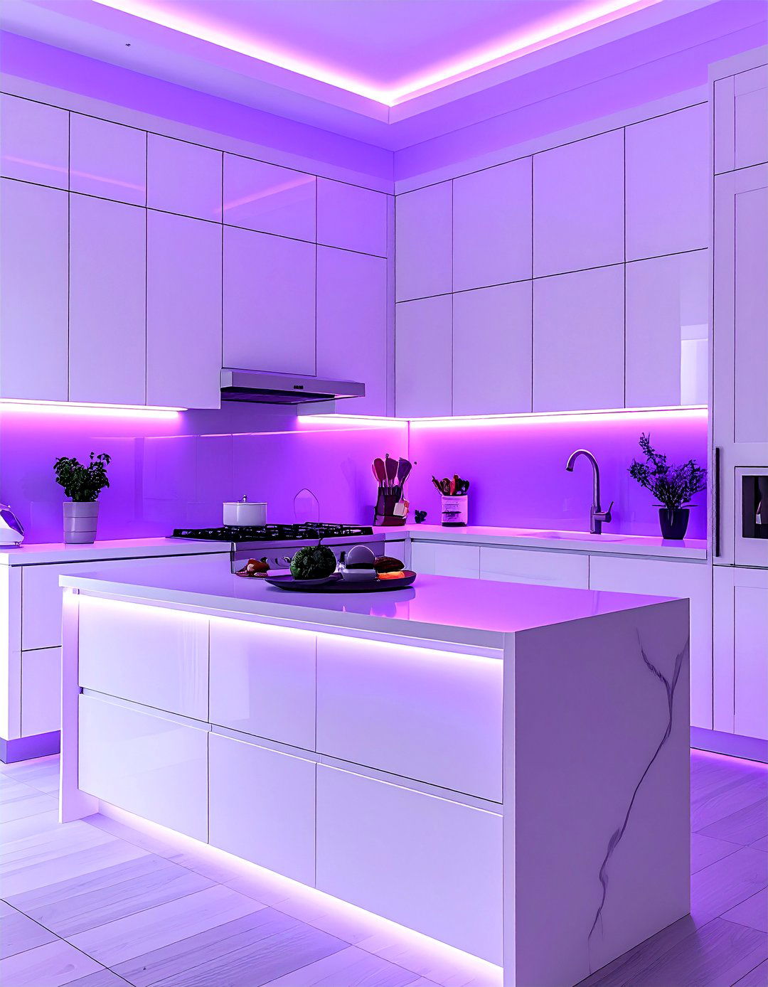 Color Changing RGB Light - 30 under cabinet lighting kitchen ideas