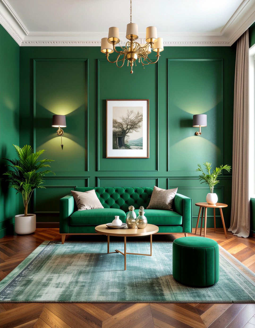Color Drenched Living Room - 30 magazine living room ideas
