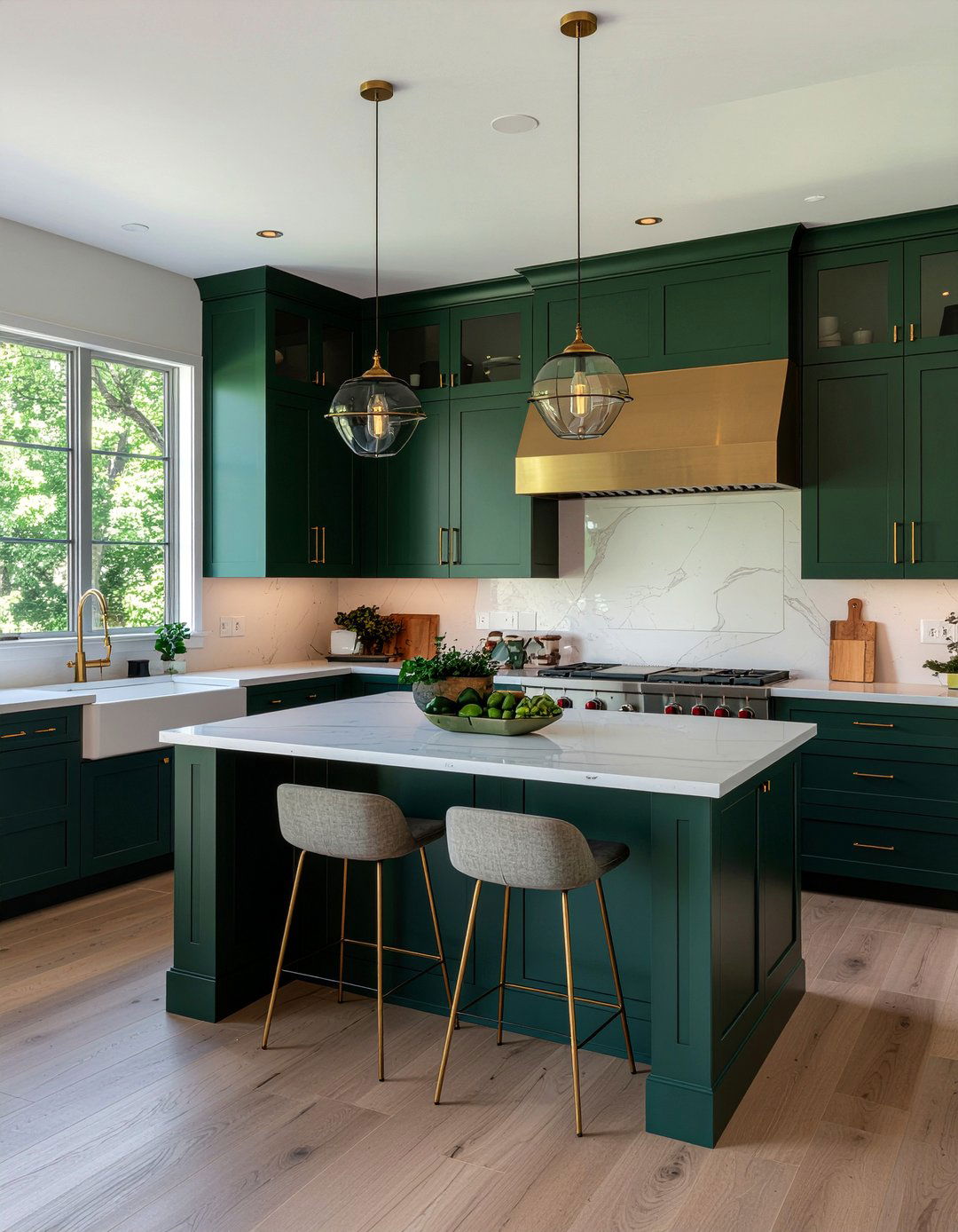 Color Drenching - 30 collected kitchen ideas