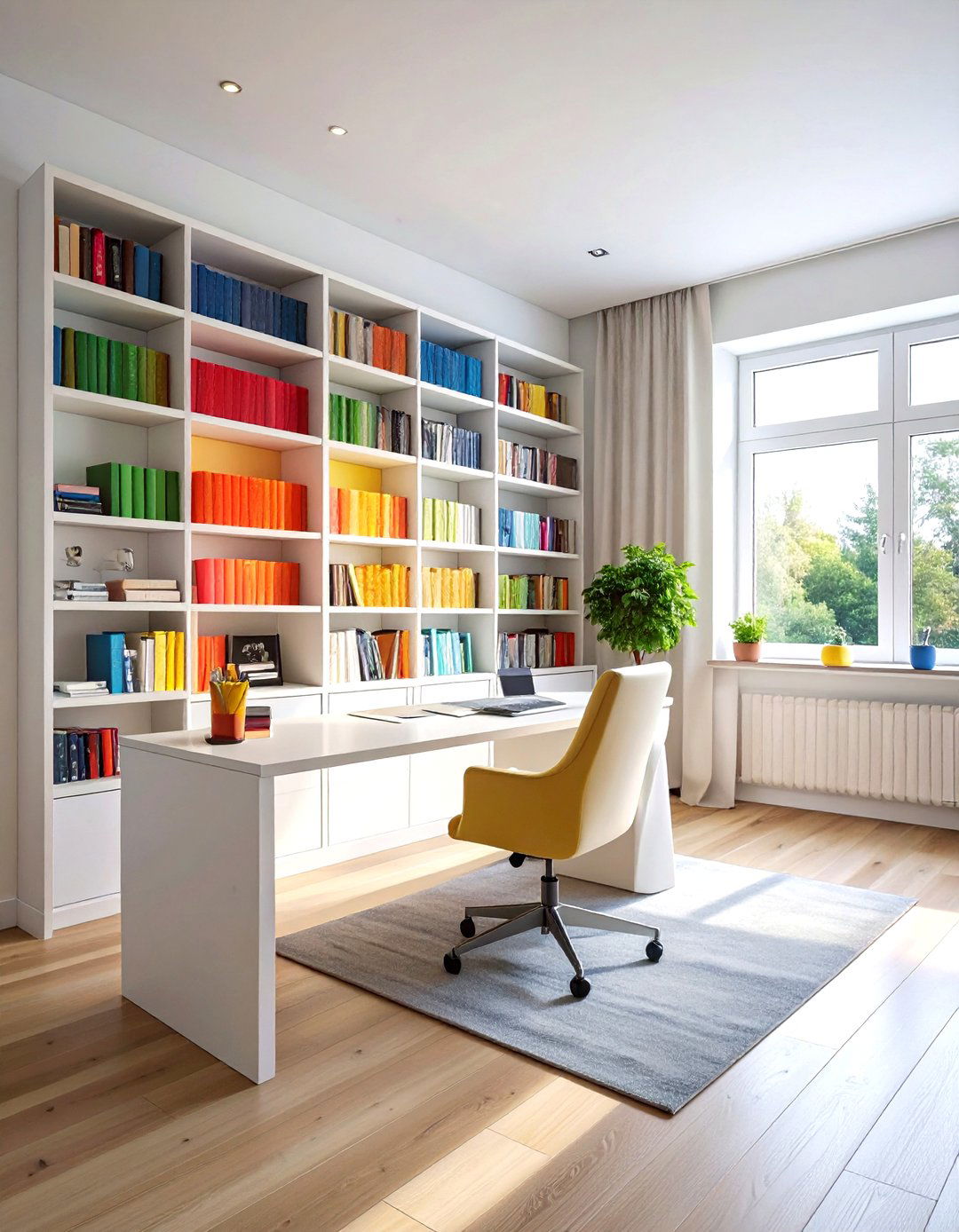 Color coded books - 30 decor glow-up ideas