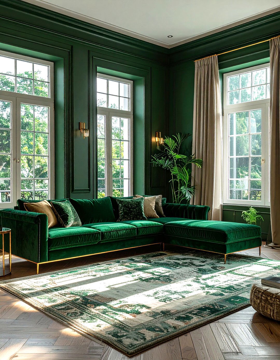 Color drenched living room - 30 amazing decor ideas