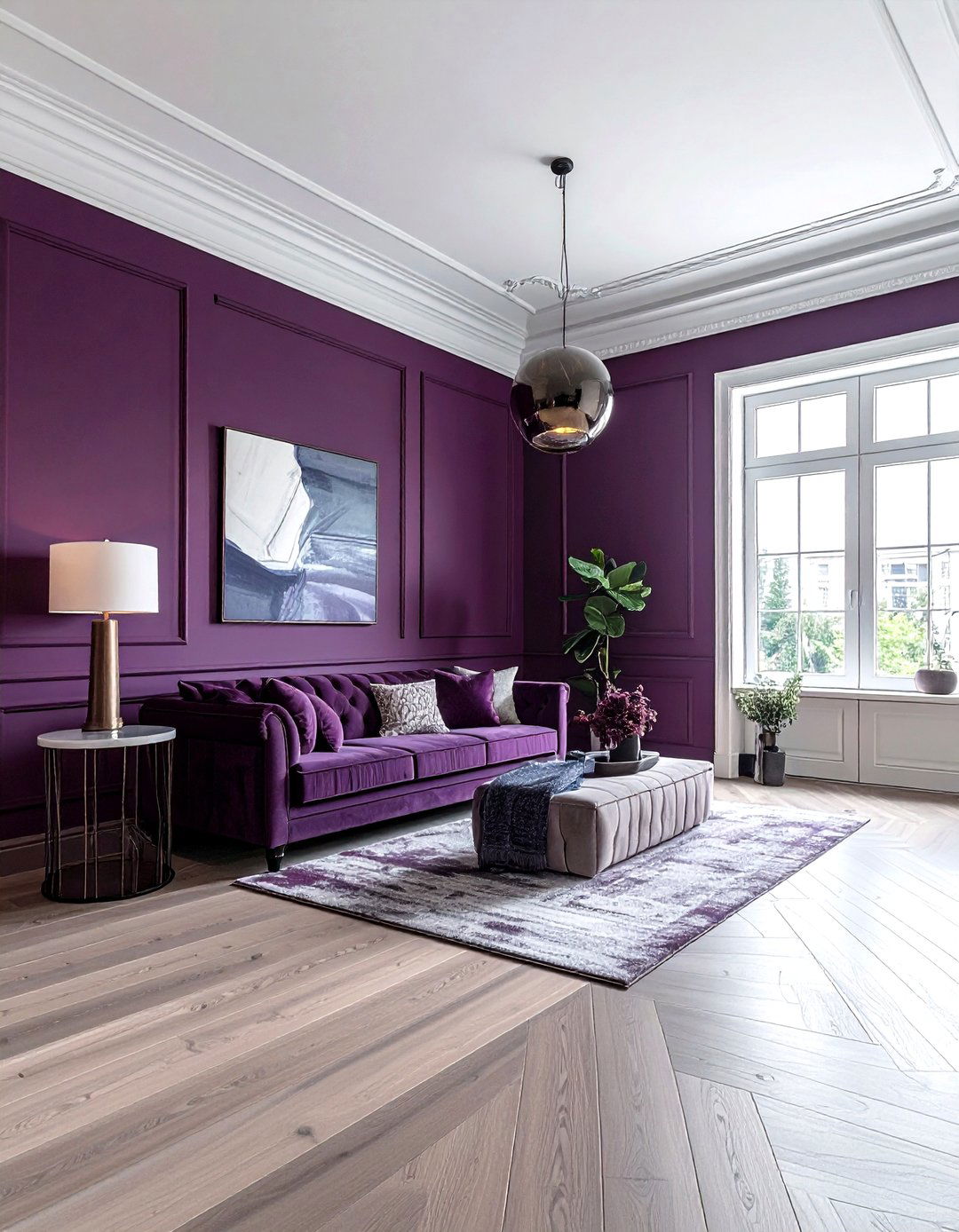 Color drenched room - 30 chic decor ideas