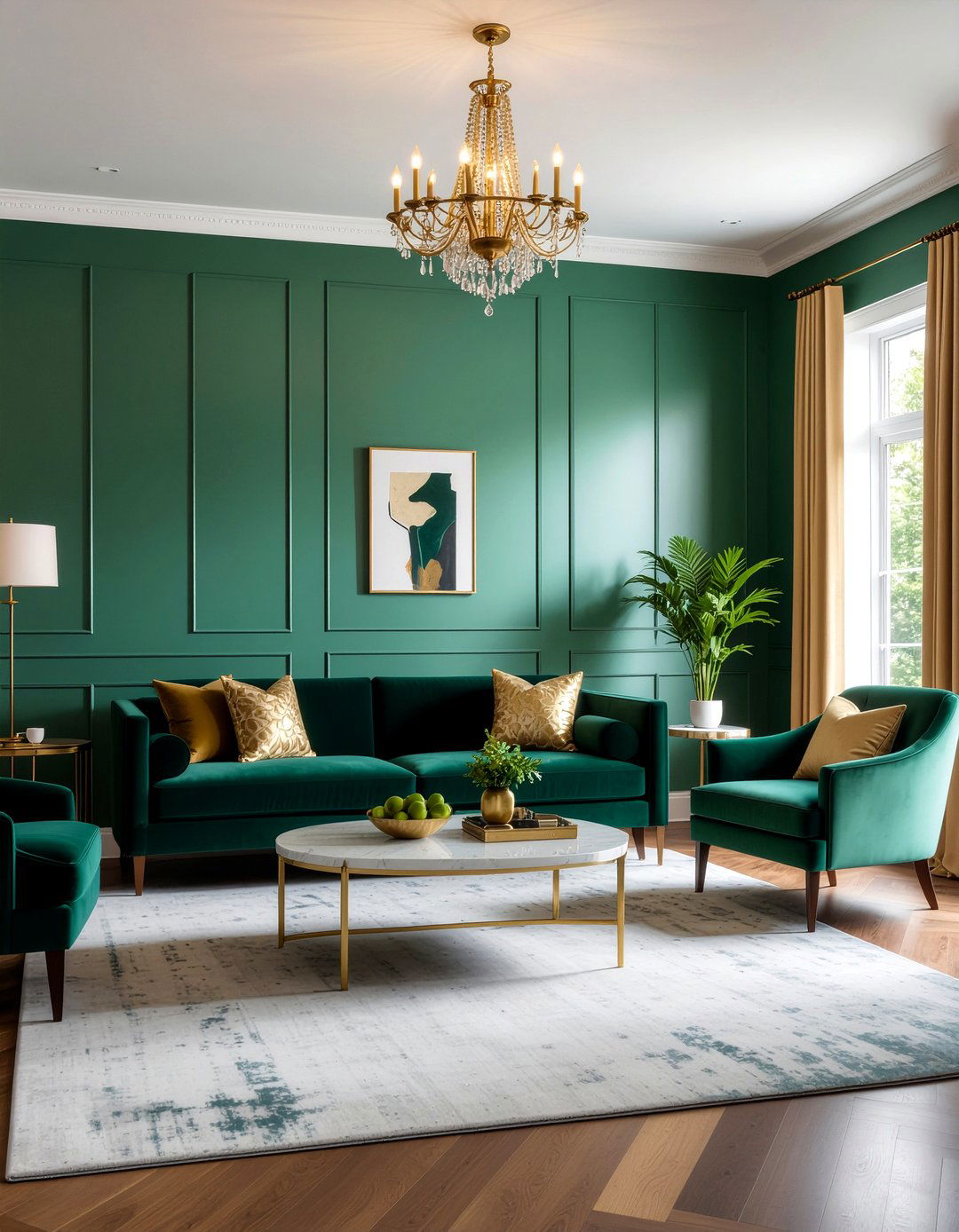 Color drenching walls - 30 living room update ideas