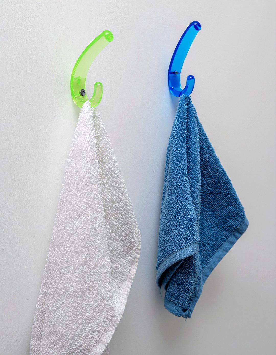 Colored Acrylic Hook - 30 bathroom towel hook ideas