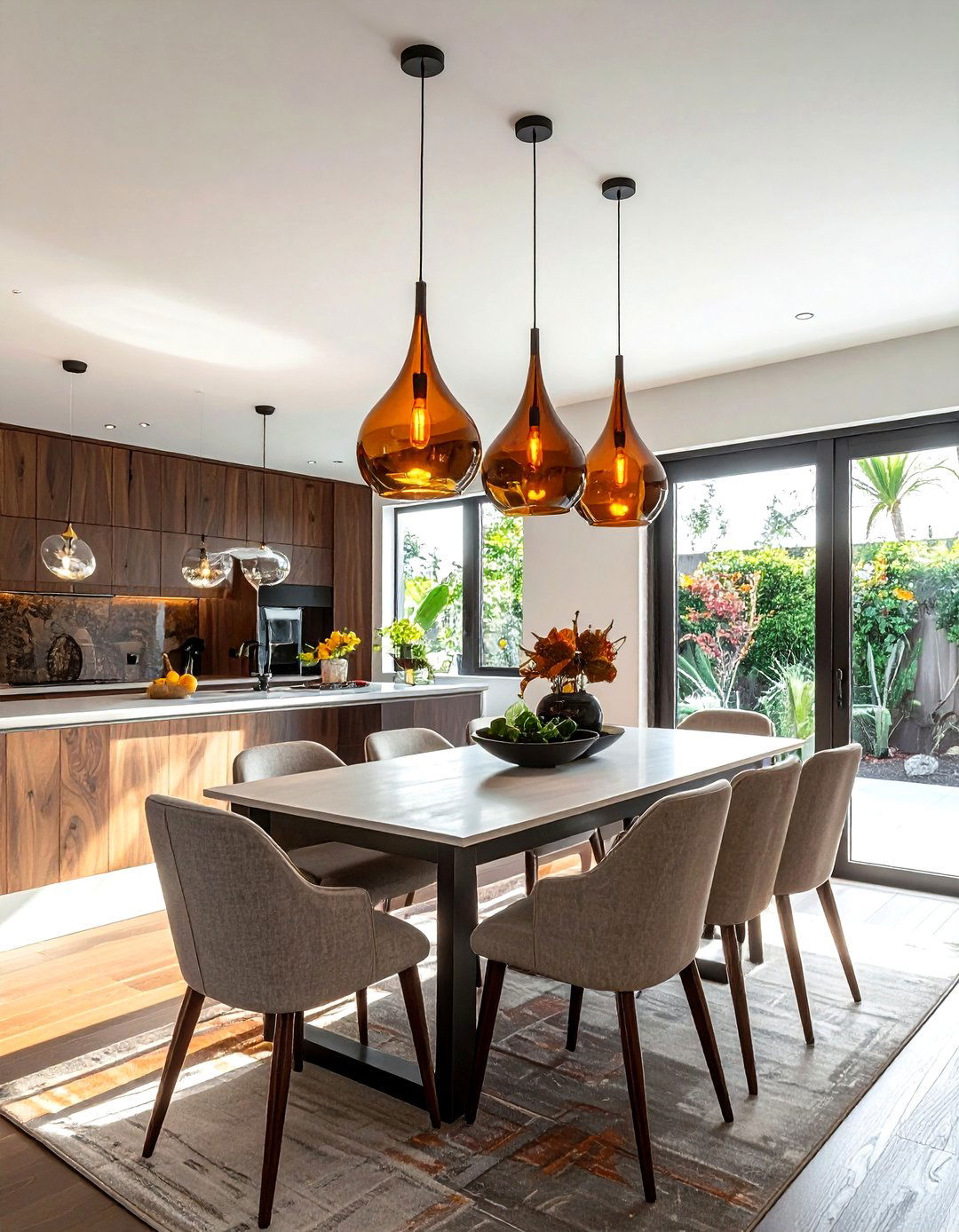 Colored Glass Pendant Light - 30 pendant light ideas