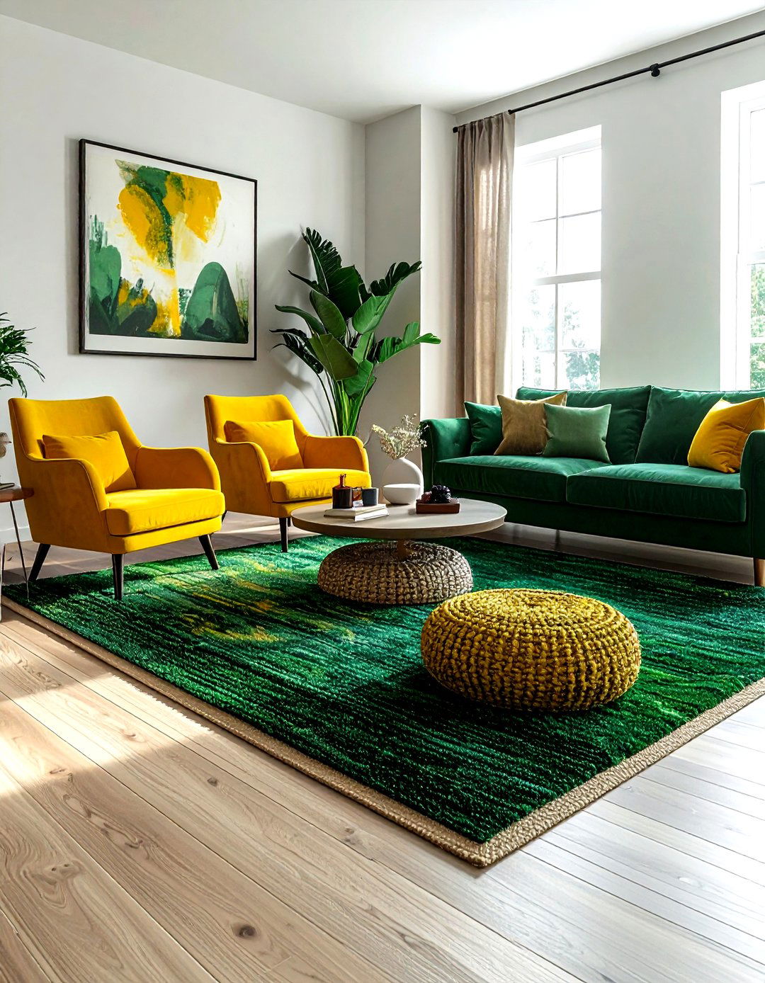 Colored Jute Rug - 30 living room jute rugs