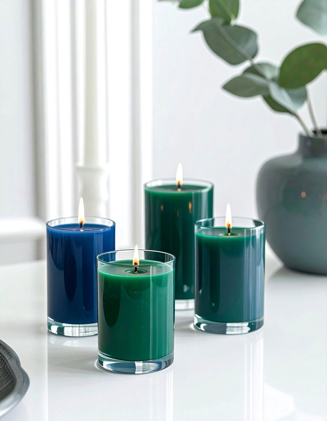 Colored Taper Candles - 30 candle decor ideas