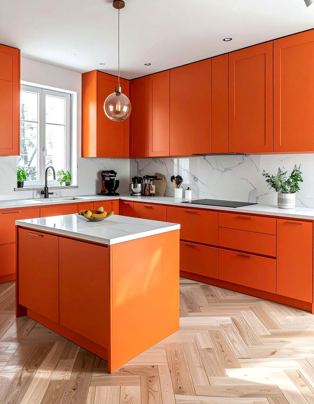 Colorful Cabinet Finish - 30 unique kitchen ideas