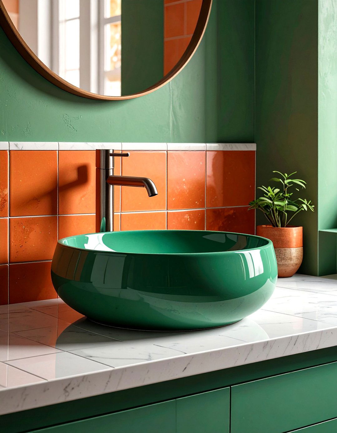Colorful Ceramic Sink - 30 bathroom sink ideas