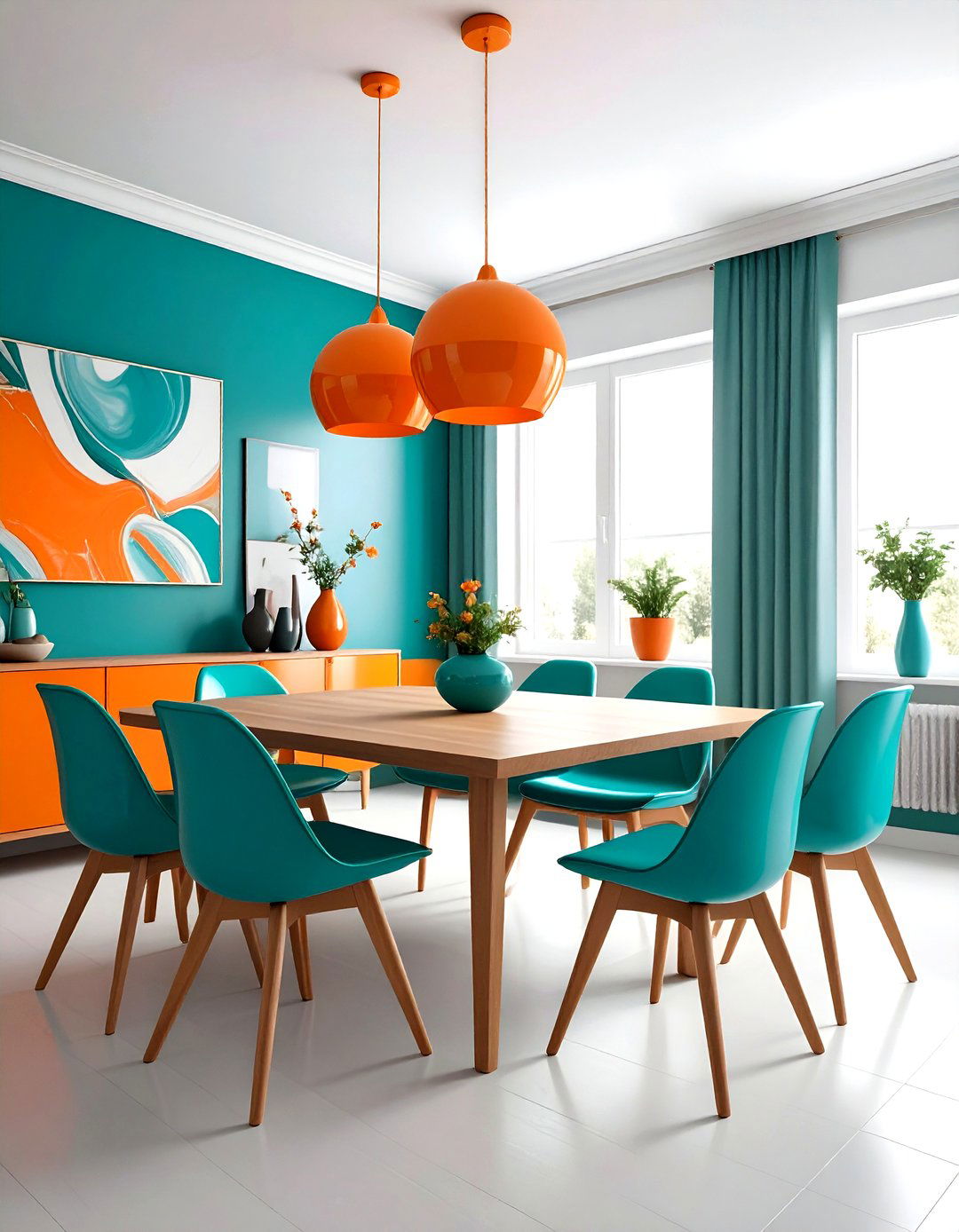 Colorful Dining Room - 30 highlight dining room ideas