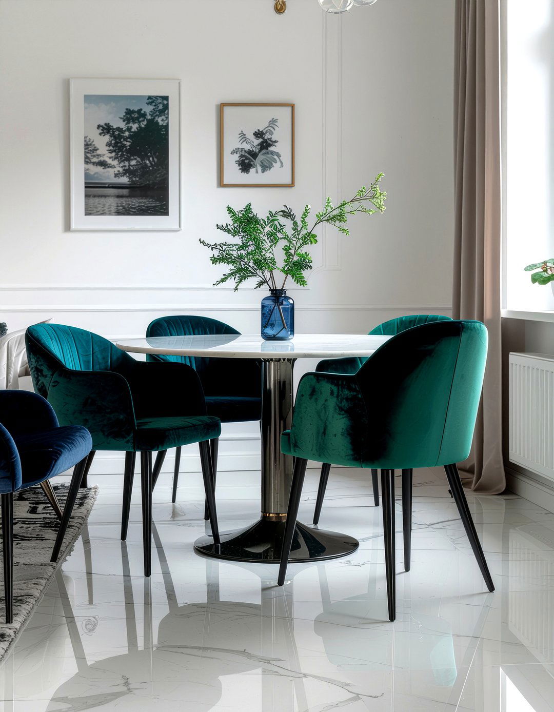 Colorful Dining Room Chairs - 30 dining room visual interest ideas