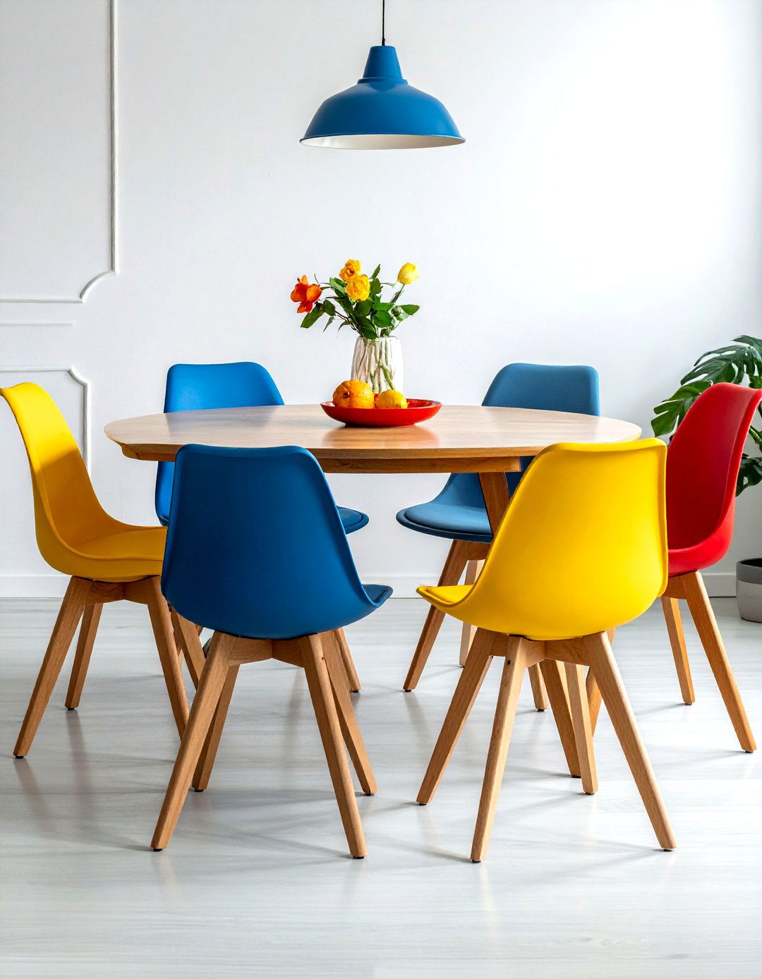 Colorful Dining Room Chairs - 30 transformed dining room ideas