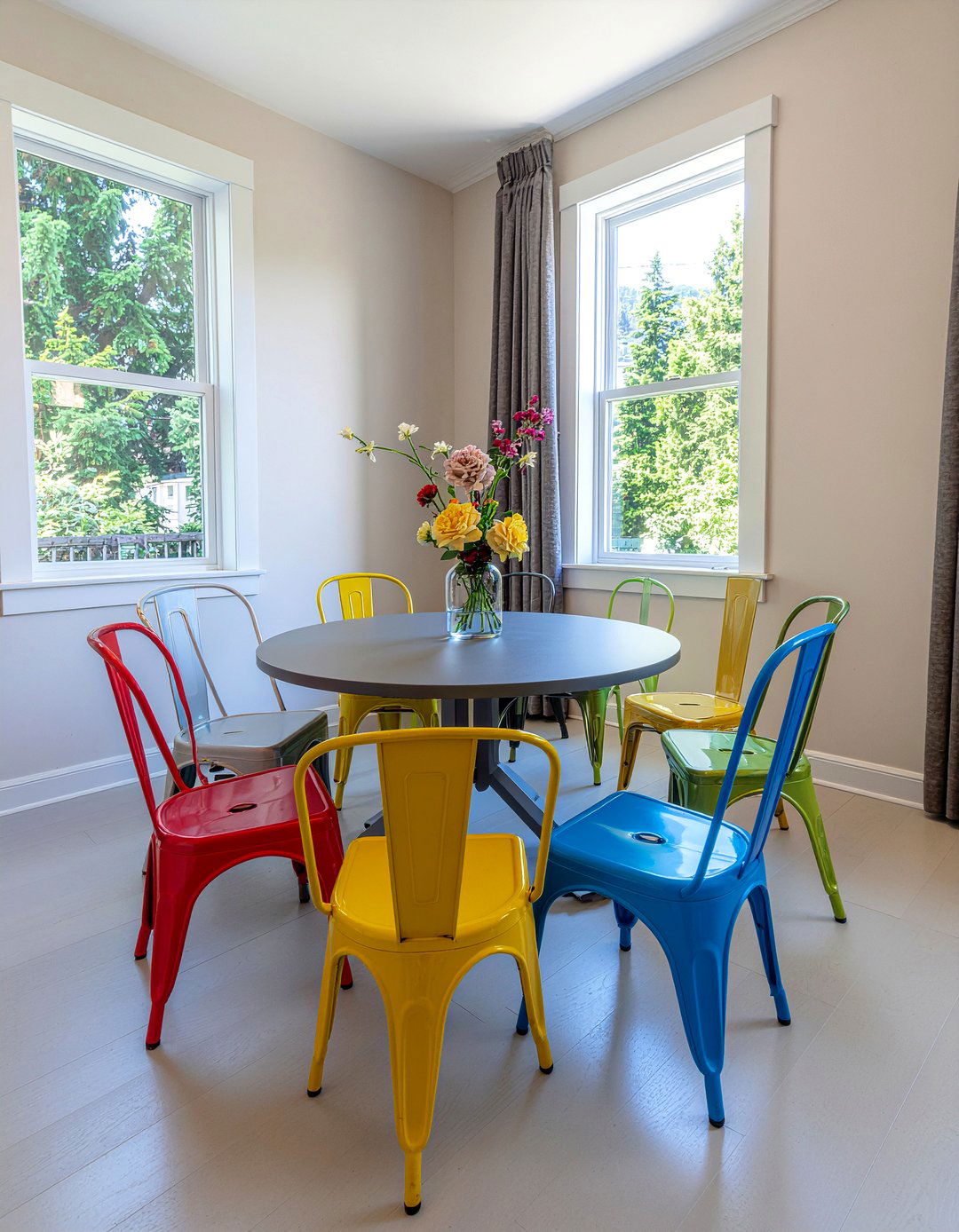 Colorful Eclectic Chairs - 30 mixed dining chair ideas
