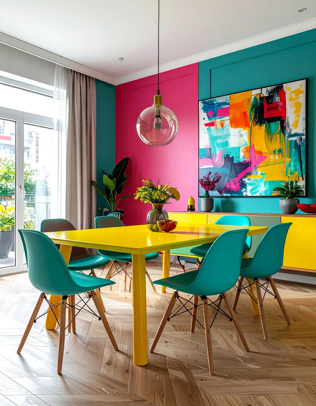 Colorful Eclectic Dining Room - 30 attainable dining room ideas