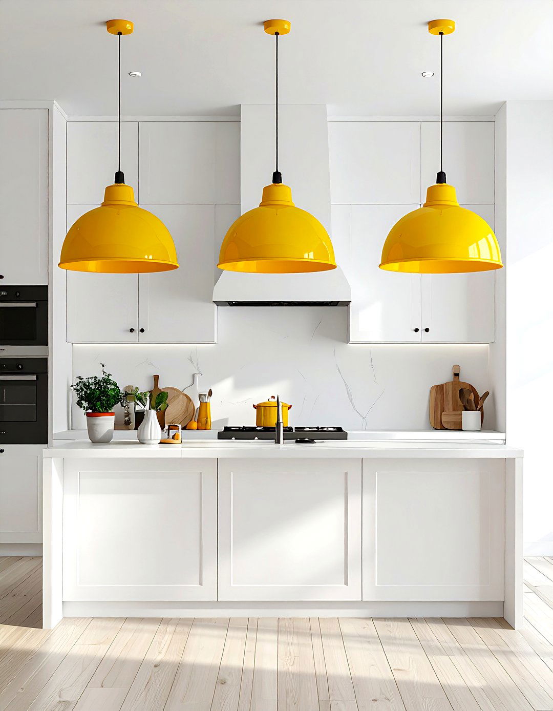 Colorful Enamel Kitchen Light - 30 pendant light kitchen ideas