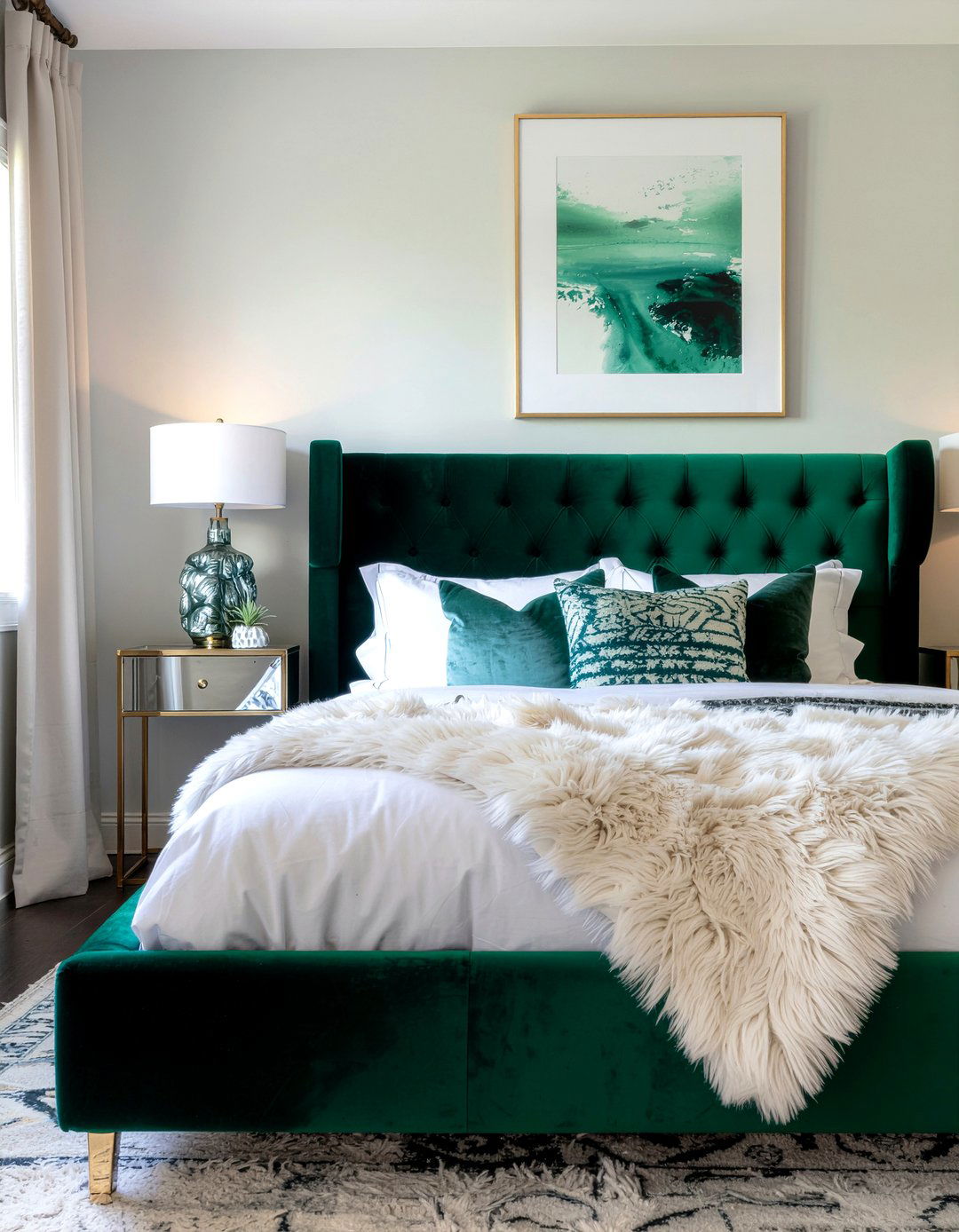 Colorful Faux Fur Bedroom Palette - 30 faux fur bedroom ideas