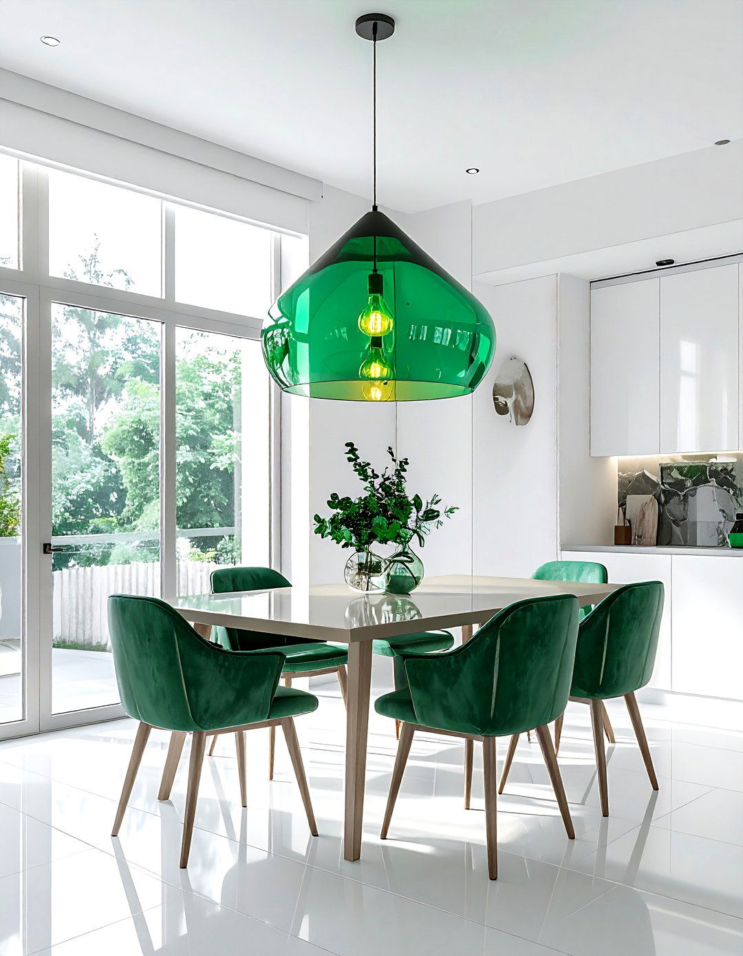 Colorful Glass Pendant - 30 statement lighting ideas